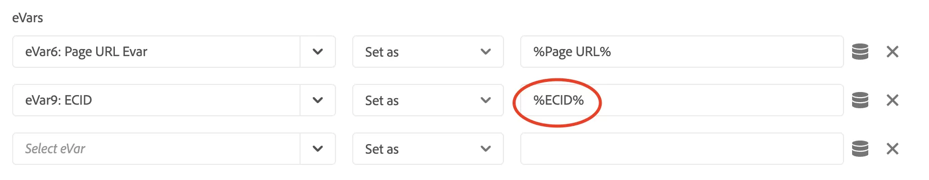 Adobe Analytics で ECID を eVar に設定する(クライアントおよびサーバー)